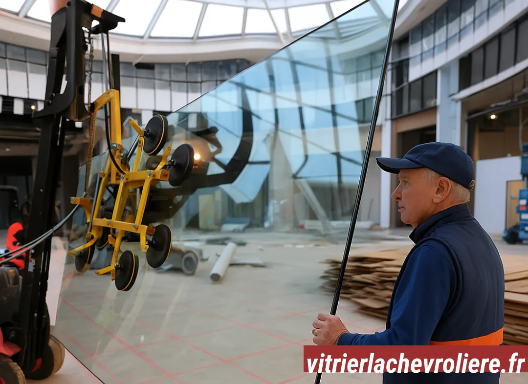 Remplacement de vitrine magasin La Chevrolière